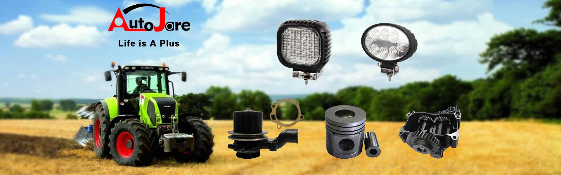 Autojare- Ihrem Spezialisten für Traktorteile, Dieselmotor Teile,  Baumaschinenteile, Elektrowerkzeuge & Zubehör, LED arbeitsscheinwe