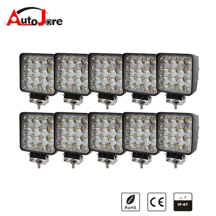 10x 48W Led Arbeitsscheinwerfer 6500 Lumen