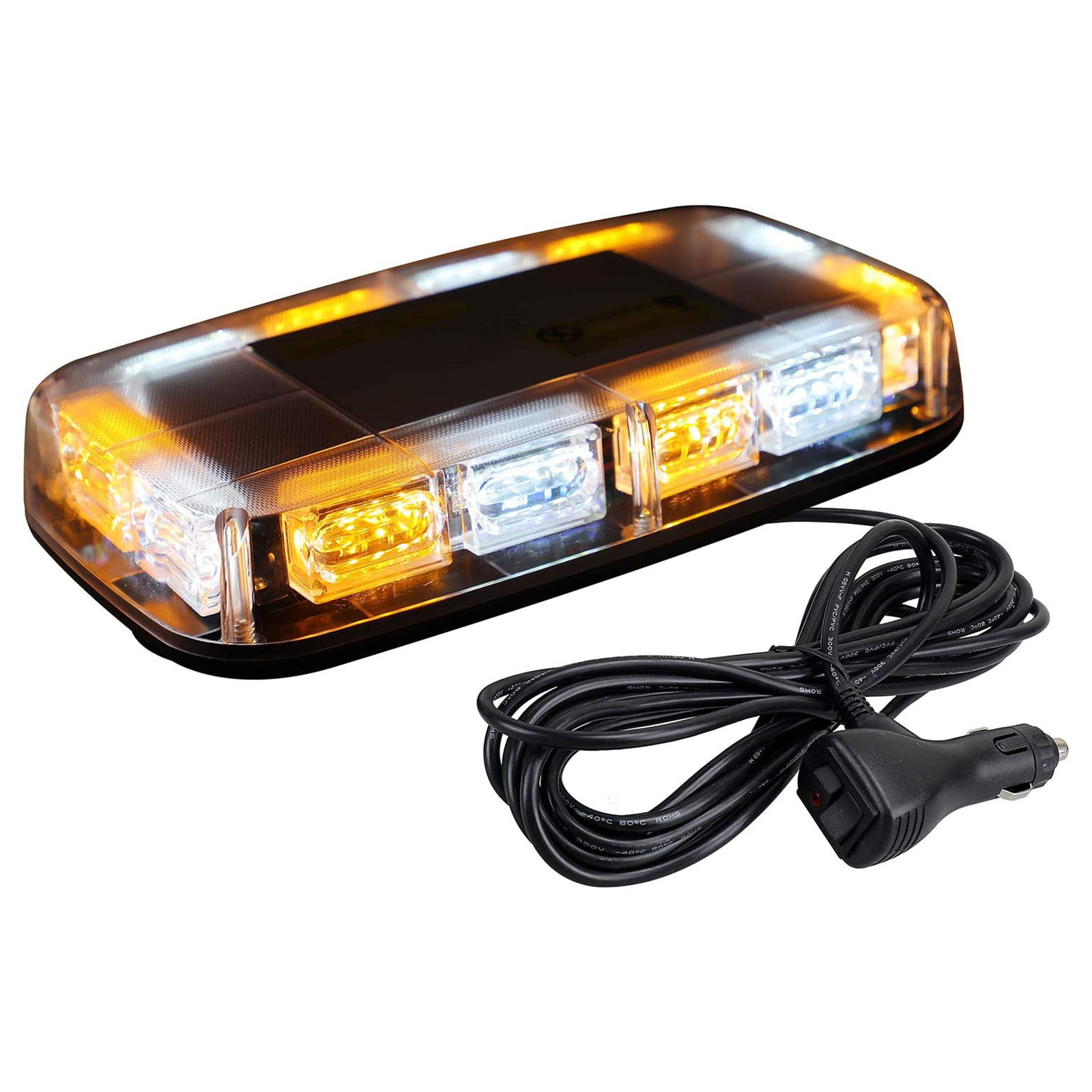 5er-Pack V16 Notfall-LED-Taschenlampen Mit Magnetfuß – Gelbe Warnleuchten Für Fahrzeuge, Inkl. Batterien, Sofort Einsatzbereit