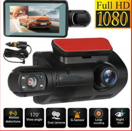 1080P Full HD Dashcam für Autos, 170 ° IPS Weitwinkel-Dashboard-Kamerarecorder, Nachtsicht-Fahrrecorder mit Loop-Aufnahme
